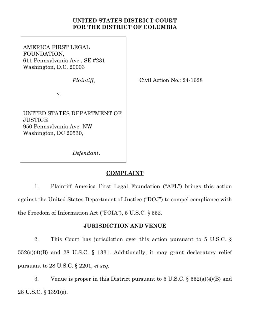 America First Legal